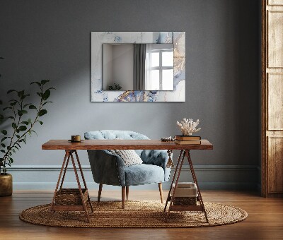 Miroir rectangulaire imprimé Art abstrait du marbre