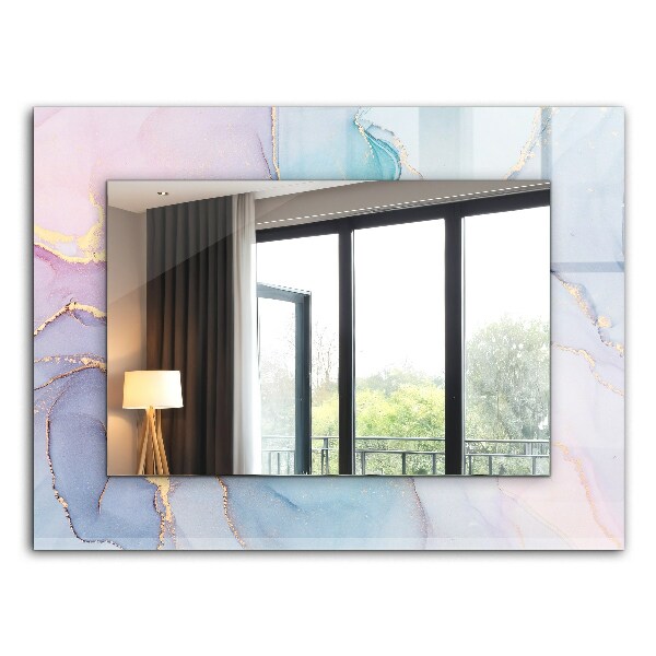 Miroir rectangulaire avec décoration Aquarelle abstraite