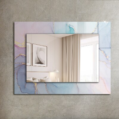 Miroir rectangulaire avec décoration Aquarelle abstraite