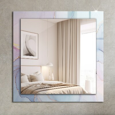 Miroir rectangulaire avec décoration Aquarelle abstraite