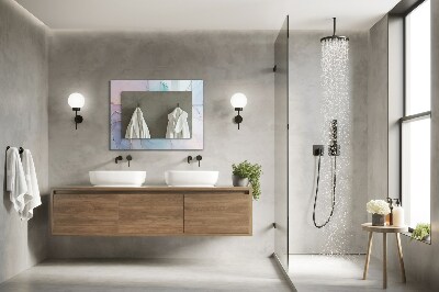 Miroir rectangulaire avec décoration Aquarelle abstraite
