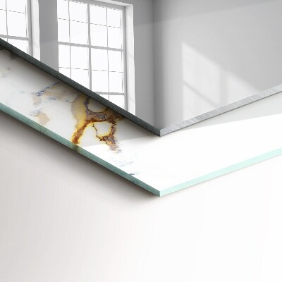 Miroir rectangulaire avec décoration Marbre veiné