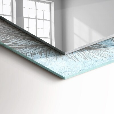 Miroir rectangulaire imprimé Plantes pastel