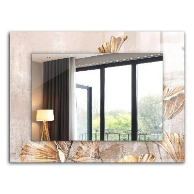 Miroir rectangulaire imprimé Fleurs vintage