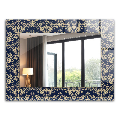 Miroir rectangulaire imprimé Motif de papier peint victorien