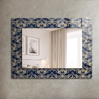 Miroir rectangulaire imprimé Motif de papier peint victorien
