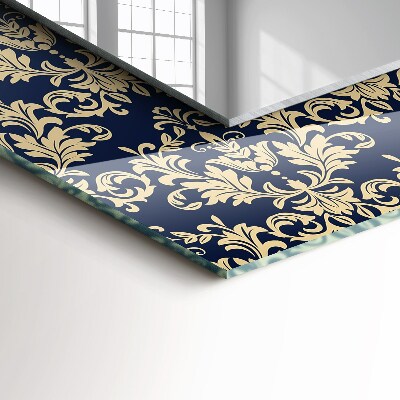 Miroir rectangulaire imprimé Motif de papier peint victorien