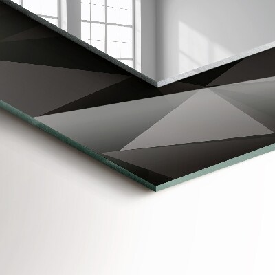Miroir rectangulaire avec décoration Formes géométriques noires