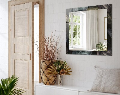 Miroir rectangulaire imprimé Feuilles de plantes colorées