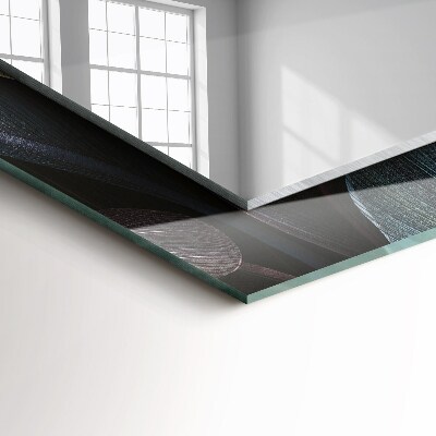 Miroir rectangulaire imprimé Feuilles de plantes colorées