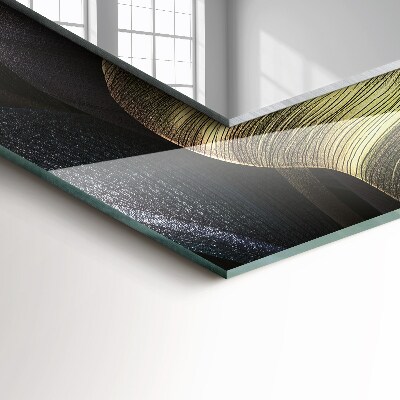 Miroir rectangulaire imprimé Feuilles de plantes colorées