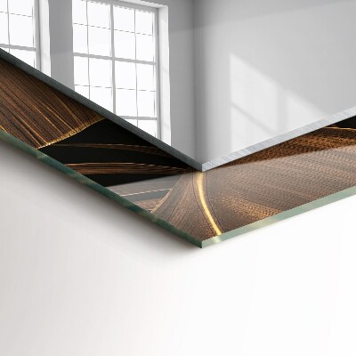 Miroir rectangulaire avec décoration Feuilles tropicales