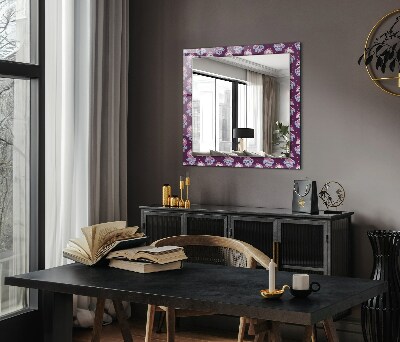 Miroir rectangulaire avec décoration Lettrage d'étoiles de licornes