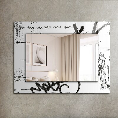 Miroir rectangulaire imprimé Motifs modernes abstraits