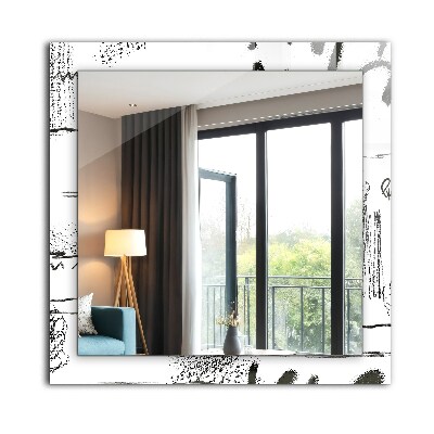 Miroir rectangulaire imprimé Motifs modernes abstraits