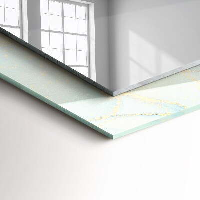 Miroir rectangulaire avec décoration Art abstrait à l'aquarelle