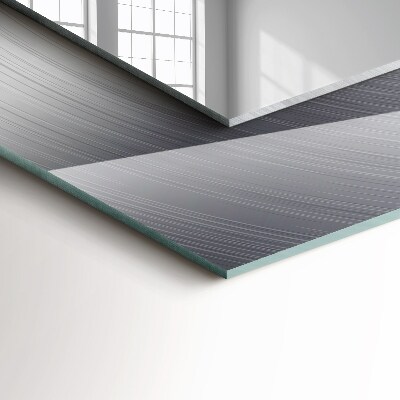 Miroir rectangulaire avec décoration Surface métallique ronde