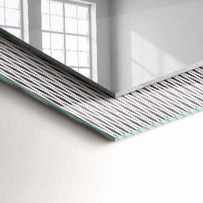 Miroir rectangulaire imprimé Motif de tissu textile