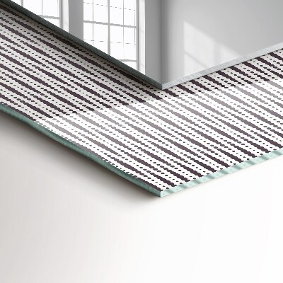 Miroir rectangulaire imprimé Motif de tissu textile