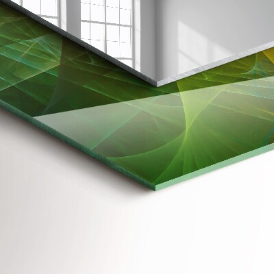 Miroir rectangulaire imprimé Spirale abstraite colorée