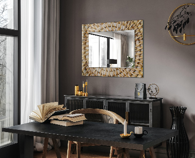 Miroir rectangulaire avec décoration Acacia