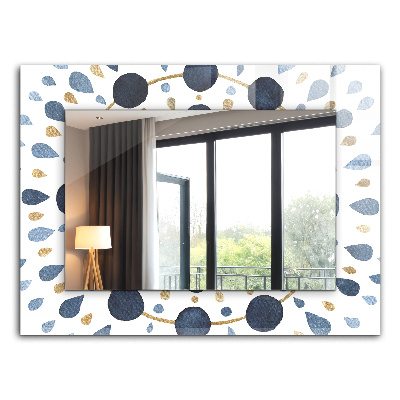 Miroir rectangulaire avec décoration Motif de mandala abstrait