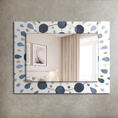Miroir rectangulaire avec décoration Motif de mandala abstrait