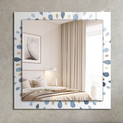 Miroir rectangulaire avec décoration Motif de mandala abstrait