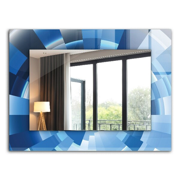 Miroir rectangulaire avec décoration Tunnel abstrait