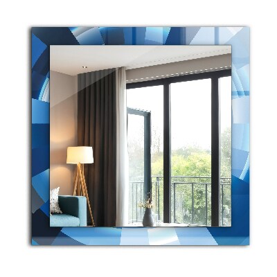 Miroir rectangulaire avec décoration Tunnel abstrait