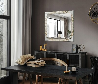 Miroir rectangulaire avec décoration Motif de mandala