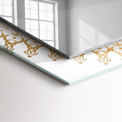 Miroir rectangulaire avec décoration Motif de mandala