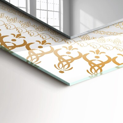 Miroir rectangulaire avec décoration Motif de mandala