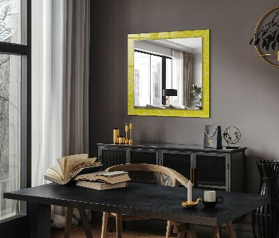 Miroir rectangulaire avec décoration Motif de tranches de citron