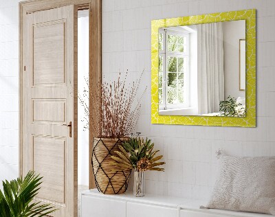 Miroir rectangulaire avec décoration Motif de tranches de citron