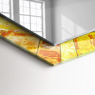 Miroir rectangulaire imprimé Mosaïque abstraite colorée
