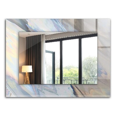 Miroir rectangulaire avec décoration Motifs abstraits colorés