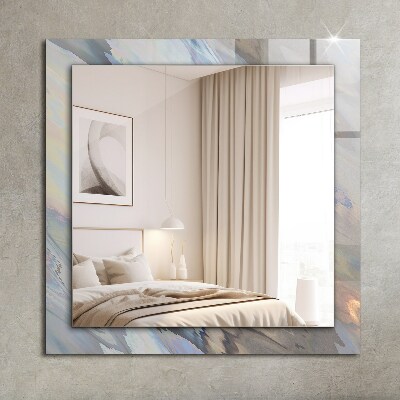 Miroir rectangulaire avec décoration Motifs abstraits colorés