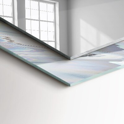 Miroir rectangulaire avec décoration Motifs abstraits colorés