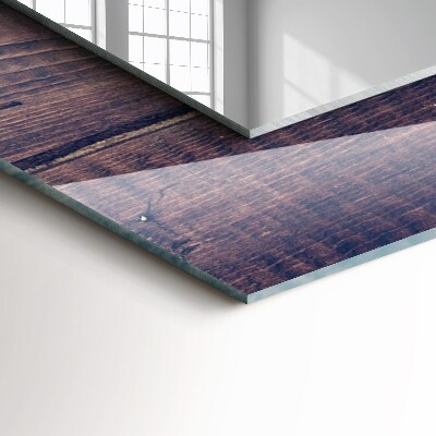 Miroir rectangulaire imprimé Bois de tulipes roses