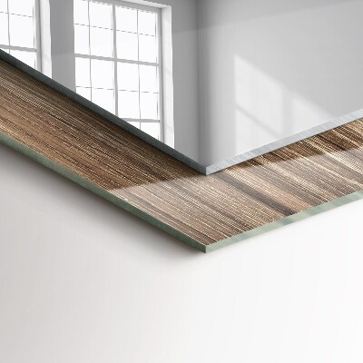 Miroir rectangulaire avec décoration Planches de bois