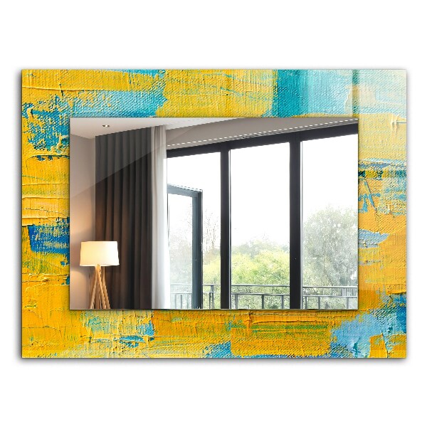 Miroir rectangulaire imprimé Peinture à l'huile abstraite