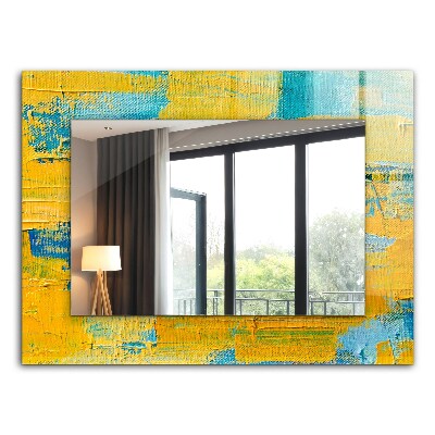 Miroir rectangulaire imprimé Peinture à l'huile abstraite
