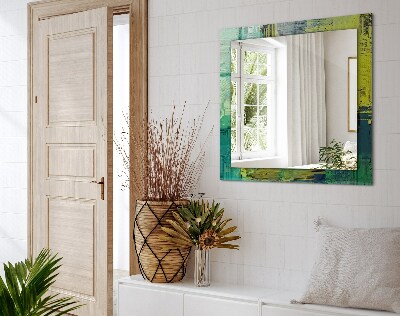 Miroir rectangulaire imprimé Composition abstraite en couleurs