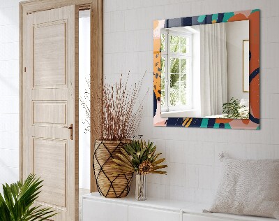Miroir rectangulaire avec décoration Graphiques abstraits et colorés