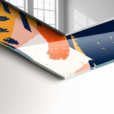 Miroir rectangulaire avec décoration Graphiques abstraits et colorés