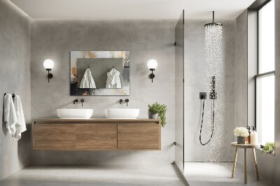 Miroir rectangulaire imprimé Art moderne abstrait