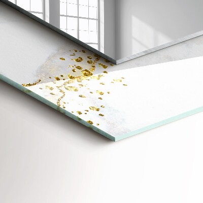 Miroir rectangulaire imprimé Art abstrait en or