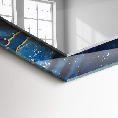 Miroir rectangulaire imprimé Art abstrait du marbre