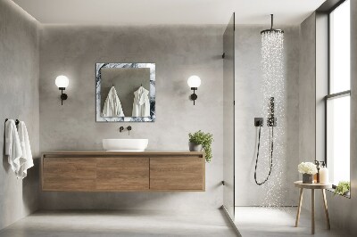 Miroir rectangulaire avec décoration Composition de peinture abstraite